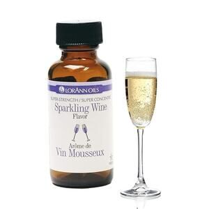 Lorann Oils Super Strength/Super Concentre Sparkling Wine Flavor 1 Ounce Bottle